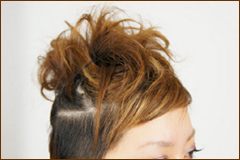 ショートのモヒカンアレンジ